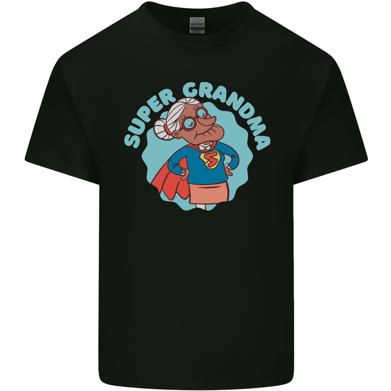 Super Grandma Funny Grandparents Day Kids T-Shirt Childrens Black