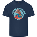 Super Grandma Funny Grandparents Day Kids T-Shirt Childrens Navy Blue