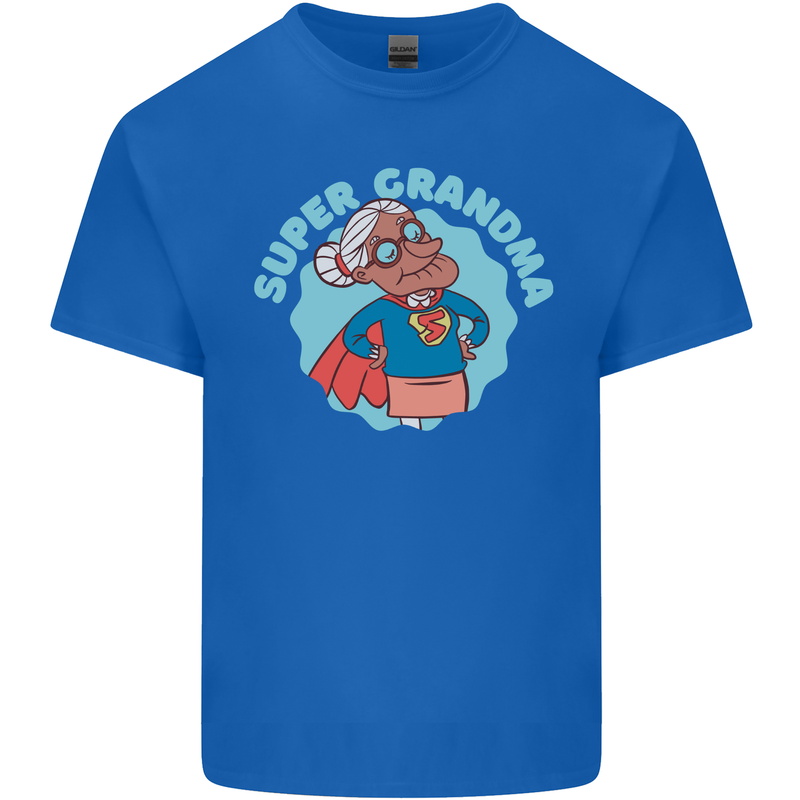 Super Grandma Funny Grandparents Day Kids T-Shirt Childrens Royal Blue