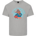 Super Grandma Funny Grandparents Day Kids T-Shirt Childrens Sports Grey