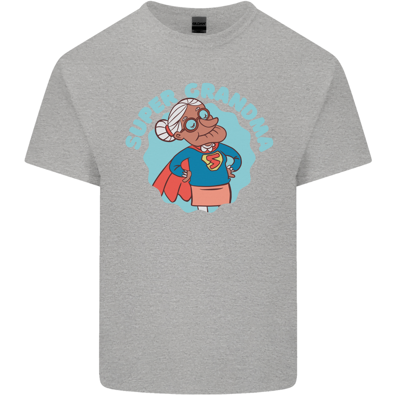 Super Grandma Funny Grandparents Day Kids T-Shirt Childrens Sports Grey