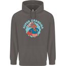Super Grandma Funny Grandparents Day Mens 80% Cotton Hoodie Charcoal