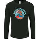 Super Grandma Funny Grandparents Day Mens Long Sleeve T-Shirt Black