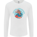 Super Grandma Funny Grandparents Day Mens Long Sleeve T-Shirt White