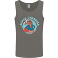 Super Grandma Funny Grandparents Day Mens Vest Tank Top Charcoal