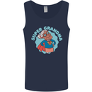 Super Grandma Funny Grandparents Day Mens Vest Tank Top Navy Blue