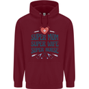 Super Mom Wife Nurse Mothers Day Gift Childrens Kids Hoodie Maroon