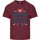 Super Mom Wife Nurse Mothers Day Gift Mens Cotton T-Shirt Tee Top Maroon