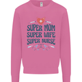 Super Mom Wife Nurse Mothers Day Gift Mens Sweatshirt Jumper Azalea