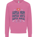 Super Mom Wife Nurse Mothers Day Gift Mens Sweatshirt Jumper Azalea