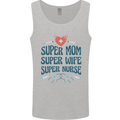 Super Mom Wife Nurse Mothers Day Gift Mens Vest Tank Top Sports Grey