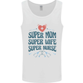 Super Mom Wife Nurse Mothers Day Gift Mens Vest Tank Top White