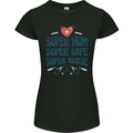 Super Mom Wife Nurse Mothers Day Gift Womens Petite Cut T-Shirt Black