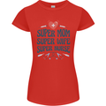 Super Mom Wife Nurse Mothers Day Gift Womens Petite Cut T-Shirt Red