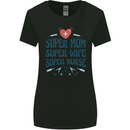Super Mom Wife Nurse Mothers Day Gift Womens Wider Cut T-Shirt Black