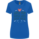 Super Mom Wife Nurse Mothers Day Gift Womens Wider Cut T-Shirt Royal Blue