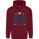 Super Mum Wife Nurse Mothers Day Gift Childrens Kids Hoodie Maroon