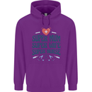 Super Mum Wife Nurse Mothers Day Gift Childrens Kids Hoodie Purple