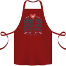 Super Mum Wife Nurse Mothers Day Gift Cotton Apron 100% Organic Maroon
