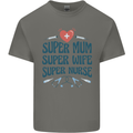 Super Mum Wife Nurse Mothers Day Gift Kids T-Shirt Childrens Charcoal