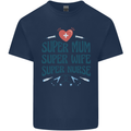 Super Mum Wife Nurse Mothers Day Gift Kids T-Shirt Childrens Navy Blue