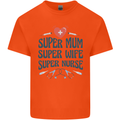 Super Mum Wife Nurse Mothers Day Gift Kids T-Shirt Childrens Orange