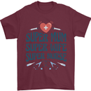 Super Mum Wife Nurse Mothers Day Gift Mens T-Shirt 100% Cotton Maroon