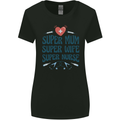 Super Mum Wife Nurse Mothers Day Gift Womens Wider Cut T-Shirt Black