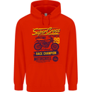 Supercross MotoX Dirt Bike Motocross Childrens Kids Hoodie Bright Red