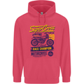 Supercross MotoX Dirt Bike Motocross Childrens Kids Hoodie Heliconia