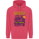 Supercross MotoX Dirt Bike Motocross Childrens Kids Hoodie Heliconia