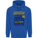 Supercross MotoX Dirt Bike Motocross Childrens Kids Hoodie Royal Blue