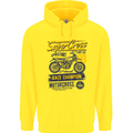 Supercross MotoX Dirt Bike Motocross Childrens Kids Hoodie Yellow