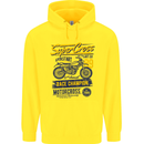 Supercross MotoX Dirt Bike Motocross Childrens Kids Hoodie Yellow