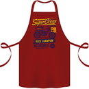 Supercross MotoX Dirt Bike Motocross Cotton Apron 100% Organic Maroon