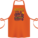 Supercross MotoX Dirt Bike Motocross Cotton Apron 100% Organic Orange
