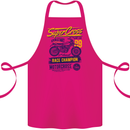 Supercross MotoX Dirt Bike Motocross Cotton Apron 100% Organic Pink