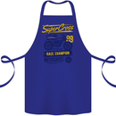 Supercross MotoX Dirt Bike Motocross Cotton Apron 100% Organic Royal Blue