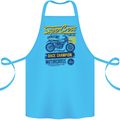 Supercross MotoX Dirt Bike Motocross Cotton Apron 100% Organic Turquoise