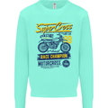 Supercross MotoX Dirt Bike Motocross Kids Sweatshirt Jumper Peppermint