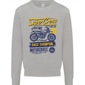 Supercross MotoX Dirt Bike Motocross Kids Sweatshirt Jumper Sports Grey