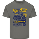 Supercross MotoX Dirt Bike Motocross Kids T-Shirt Childrens Charcoal