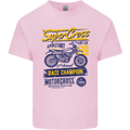 Supercross MotoX Dirt Bike Motocross Kids T-Shirt Childrens Light Pink
