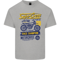 Supercross MotoX Dirt Bike Motocross Kids T-Shirt Childrens Sports Grey