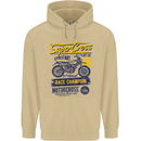 Supercross MotoX Dirt Bike Motocross Mens 80% Cotton Hoodie Sand