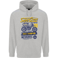 Supercross MotoX Dirt Bike Motocross Mens 80% Cotton Hoodie Sports Grey