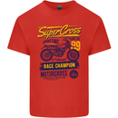 Supercross MotoX Dirt Bike Motocross Mens Cotton T-Shirt Tee Top Red