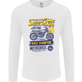 Supercross MotoX Dirt Bike Motocross Mens Long Sleeve T-Shirt White