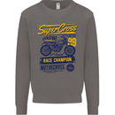 Supercross MotoX Dirt Bike Motocross Mens Sweatshirt Jumper Charcoal