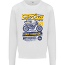 Supercross MotoX Dirt Bike Motocross Mens Sweatshirt Jumper White
